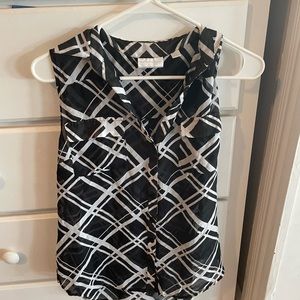 Black and white tank top